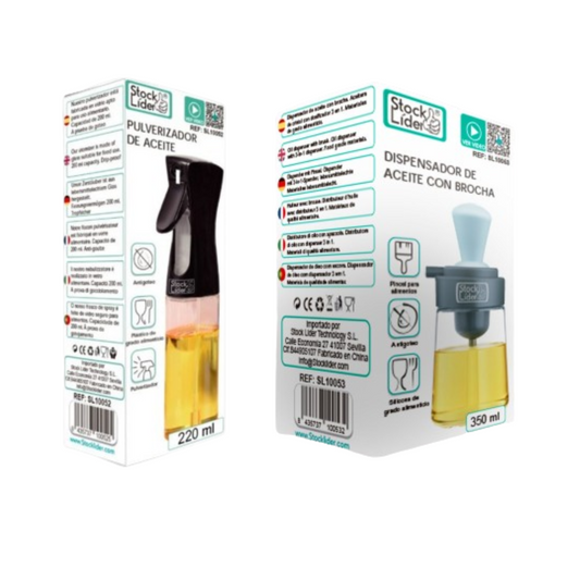 PACK Pulverizador de aceite + Bote aceite con brocha